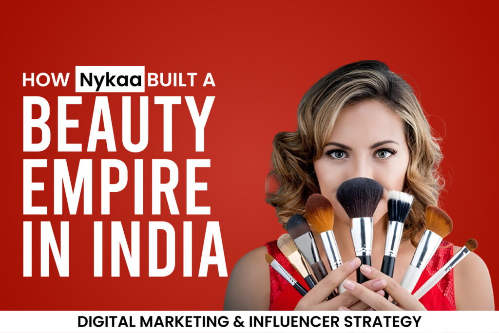 Woman holding makeup brushes - How Nykaa built a beauty empire in India using digital marketing and influencer strategy