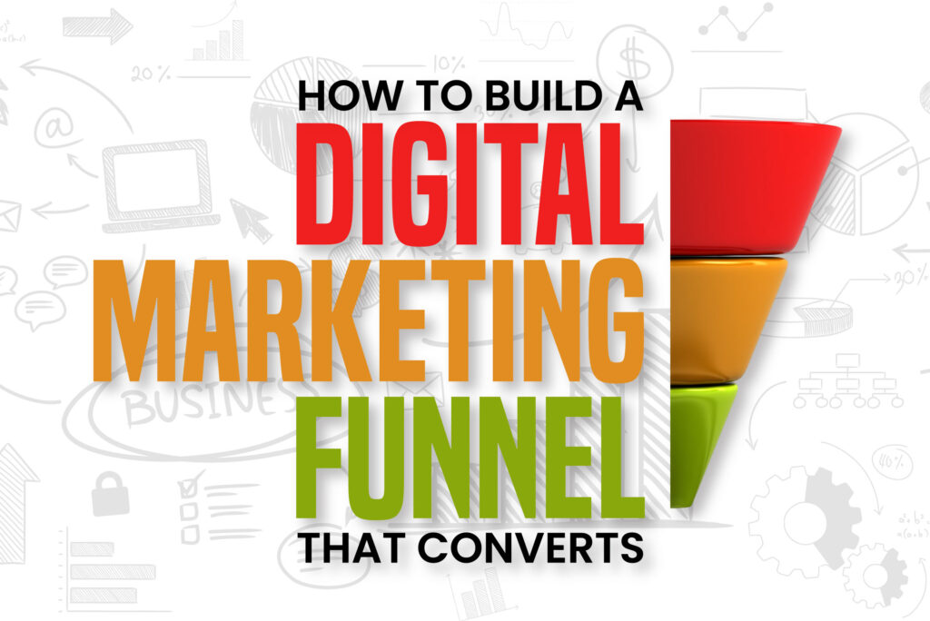 Visual representation of a digital marketing funnel for Indian small businesses in 2025