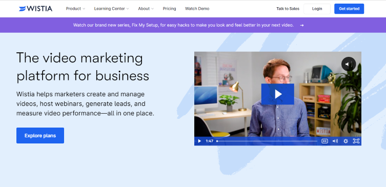 Video Landing Pages