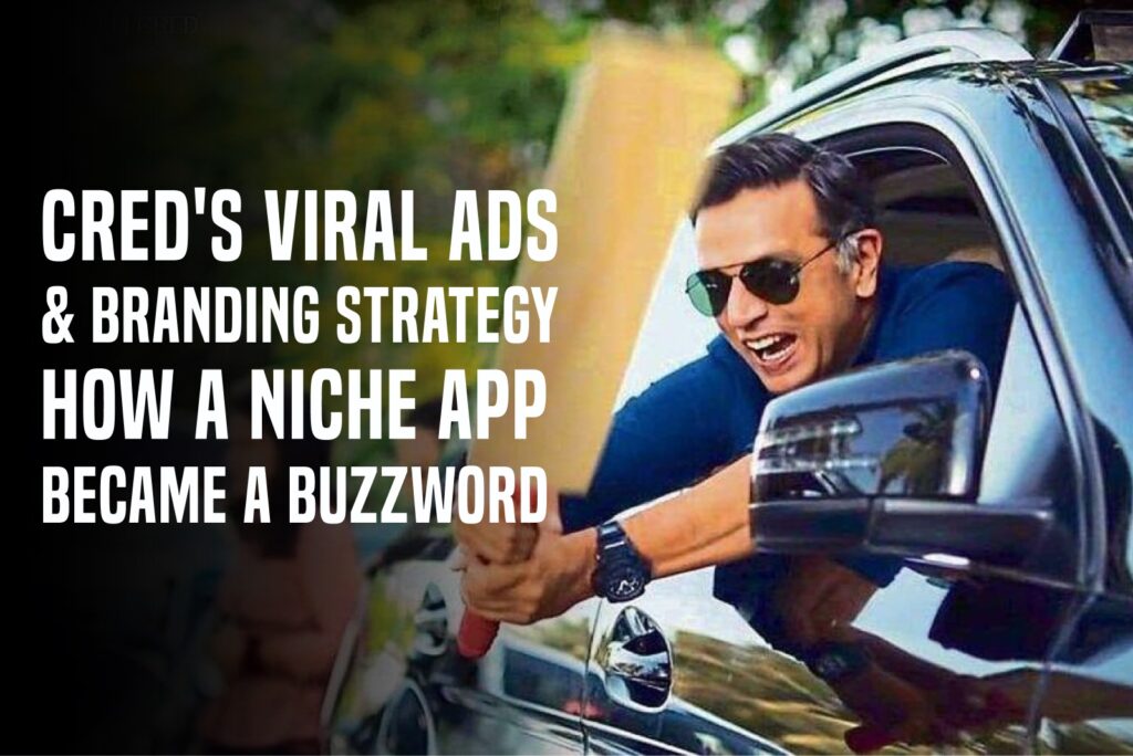 Rahul Dravid in CRED ad swinging bat from car window