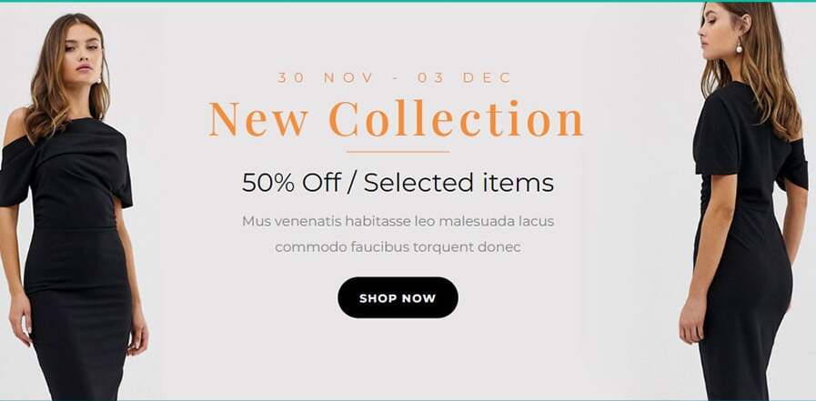 Facebook carousel ad displaying fashion product