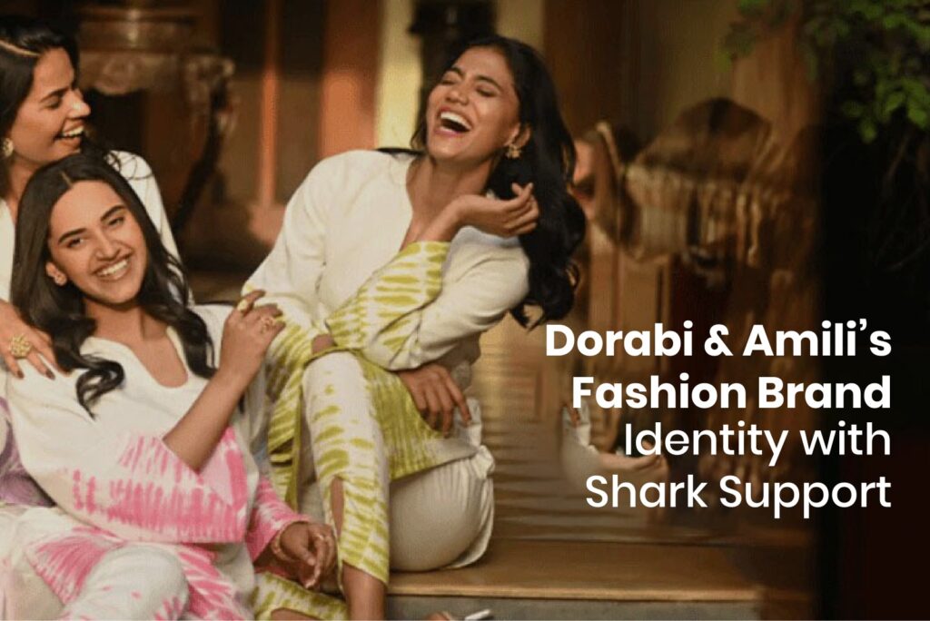 The official Dorabi & Amili’s Fashion Brand Identity logo, symbolizing their powerful launch with Shark Support.