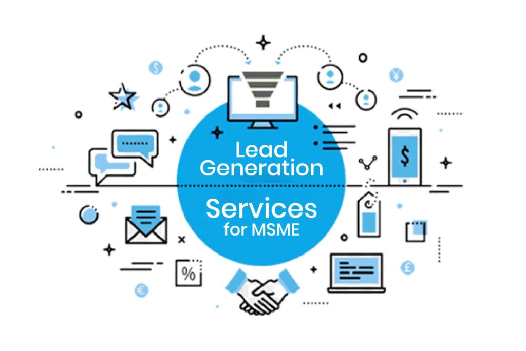 Diagram representing effective Lead Generation Services and digital marketing strategies for MSME businesses.