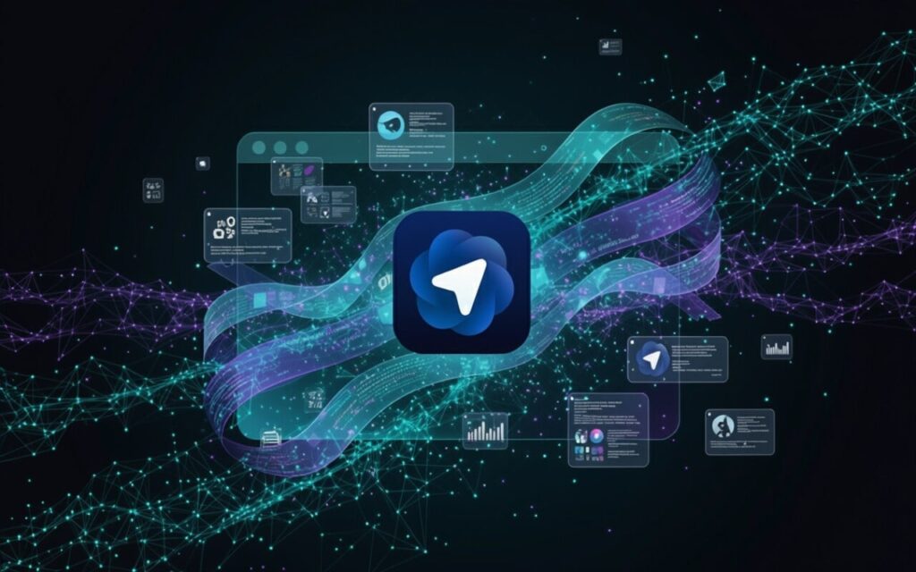 ChatGPT Atlas browser interface showing AI features and smart browsing tools