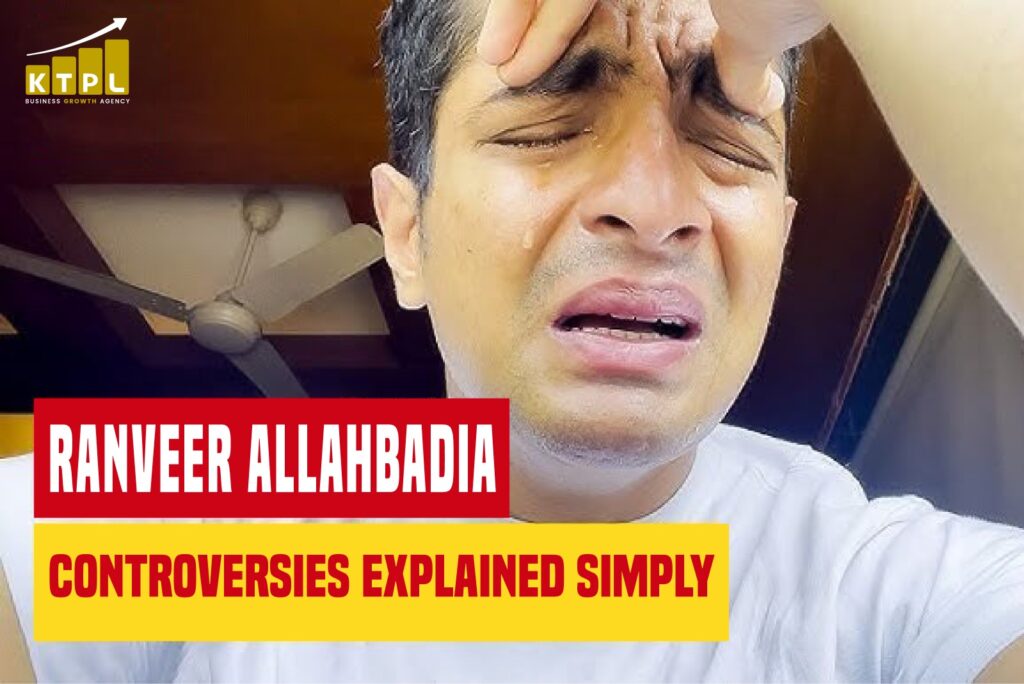 Close-up emotional reaction image used for a blog on Ranveer Allahbadia controversies.