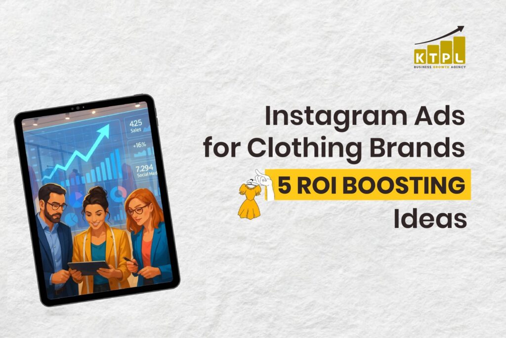 Instagram ads strategy for clothing brands showing ROI growth and sales performance