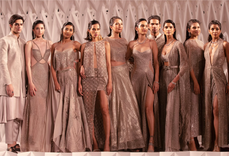 Key types of storytelling in fashion branding shown through runway fashion, craftsmanship, and brand identity