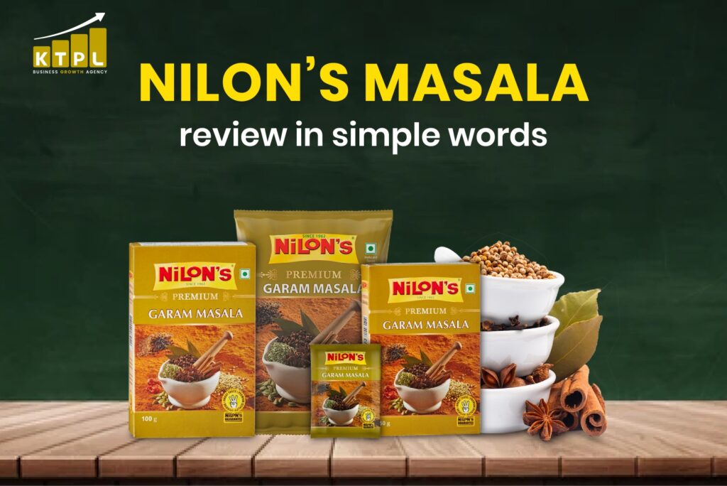Nilon’s Masala review in simple words with premium garam masala packs displayed