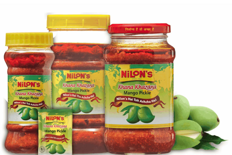 Comparison infographic showing strengths and considerations of Nilons and Mother’s Recipe pickles