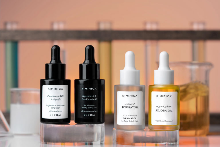 Eco-friendly luxury self-care products highlighting Kimirica’s sustainability and conscious luxury approach