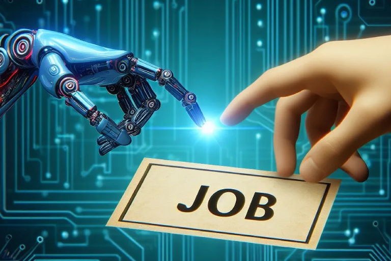 AI and automation replacing traditional jobs as machines take over human tasks