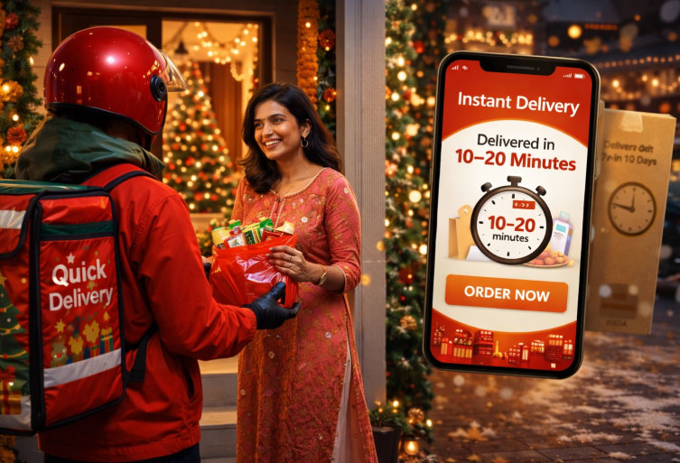 Consumers choosing quick commerce over traditional ecommerce for instant delivery