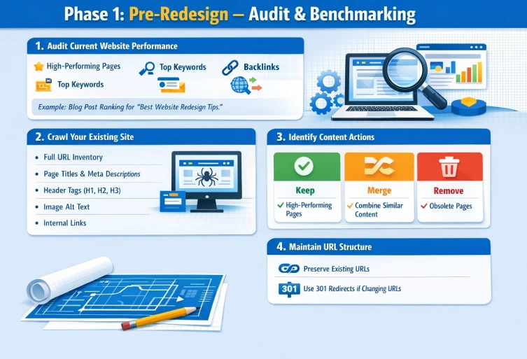 Pre-Redesign – Audit & Benchmarking