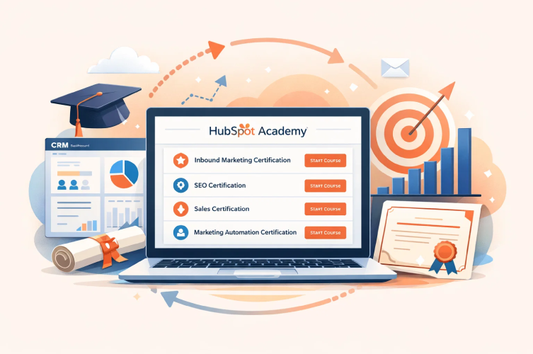 HubSpot Academy online certification courses driving inbound marketing growth and lead generation